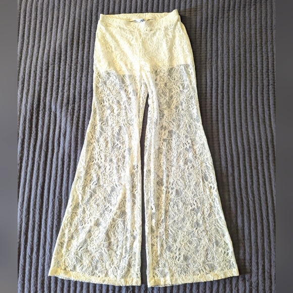 White Lace Pants Jack by BB Dakota - Picture 1 of 4